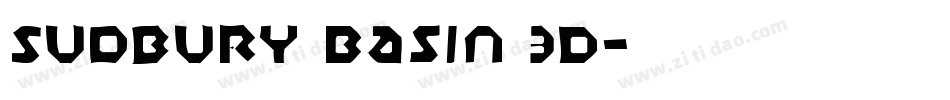 Sudbury Basin 3D字体转换